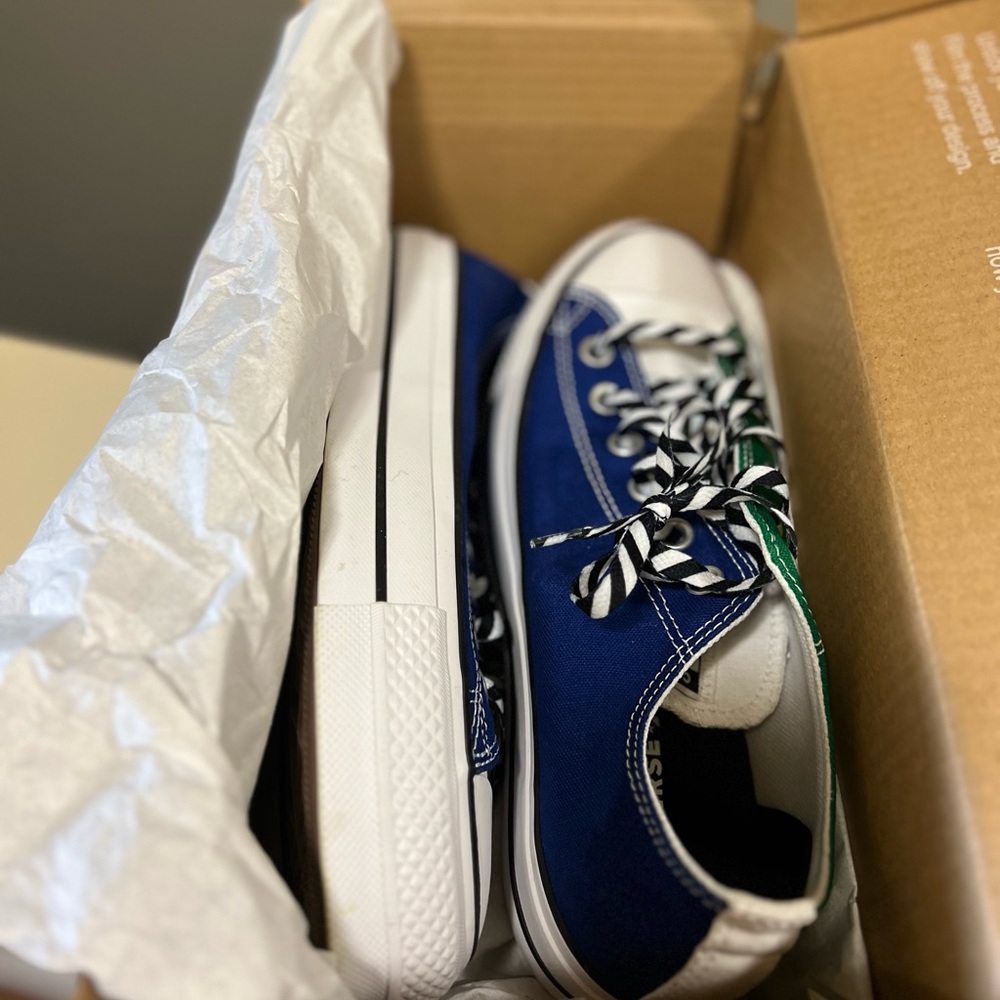 Blue Green Converse